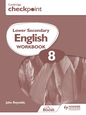 cover image of Cambridge Checkpoint Lower Secondary English Workbook 8